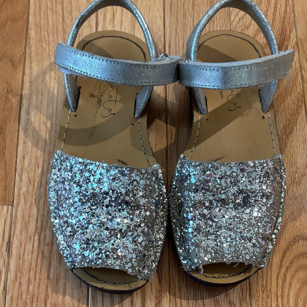 Sparkly Silver Kids Sandals